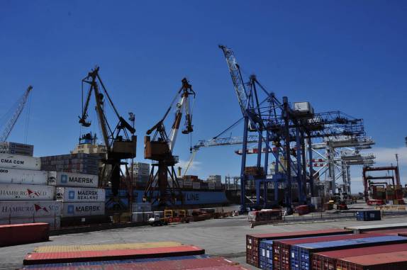 O porto de Buenos Aires, na Argentina